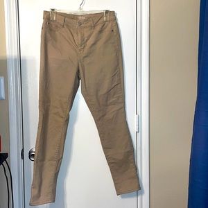 Khaki high rise ankle jeggings • Time and Tru • size 10